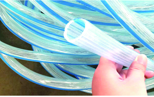 PVC涤纶钩编抗扭曲增强软管